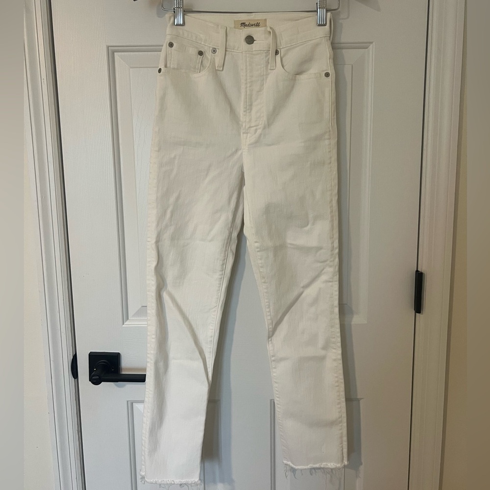 Madewell Women's High Rise Cream Jeans
